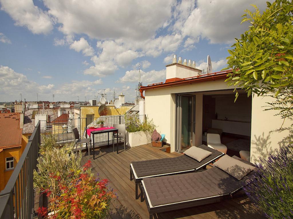Luxury Penthouse Apartment Praag Kamer foto