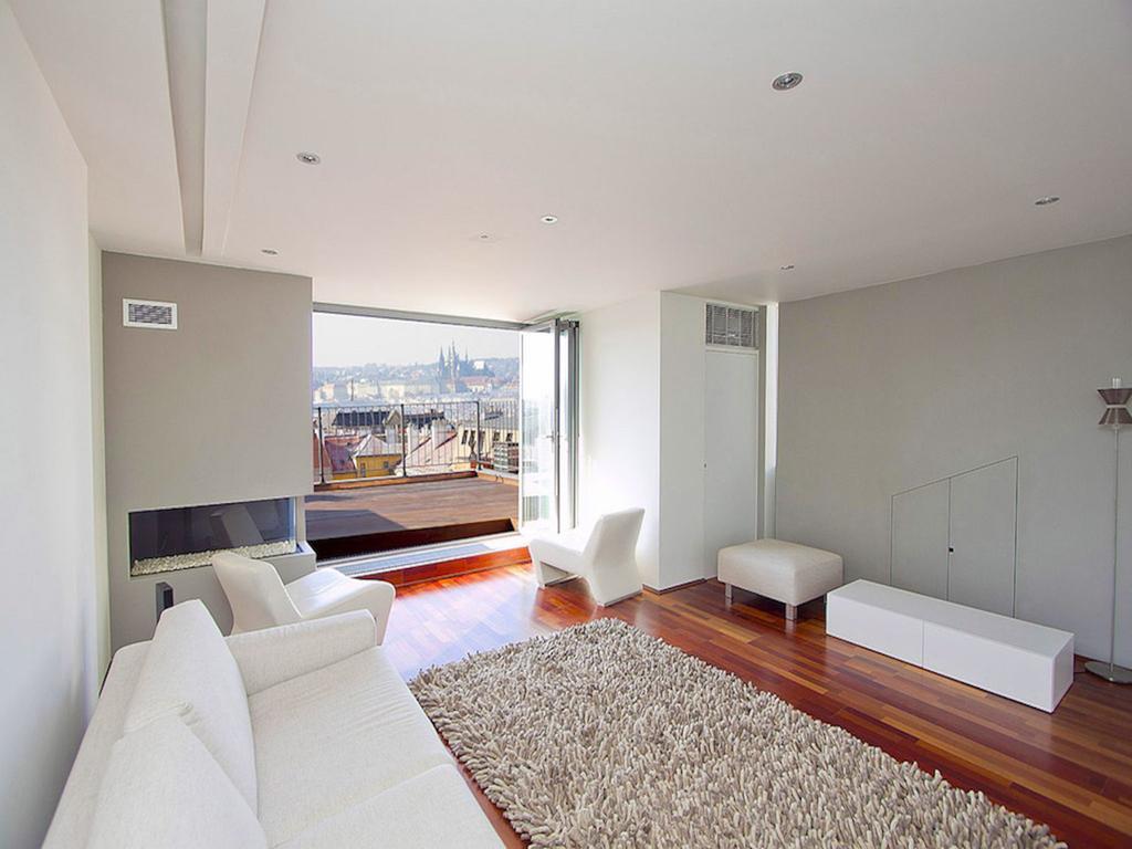 Luxury Penthouse Apartment Praag Kamer foto